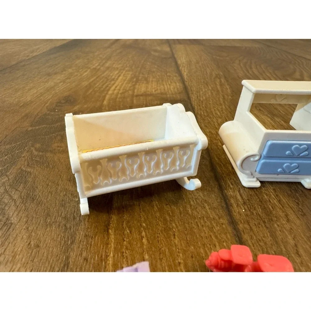 Vintage Fisher Price Precious Places Baby Nursery Lot Toys Furniture Accessories